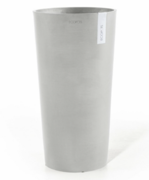 Ecopots Amsterdam kõrge pott, hallikasvalge, 66cm
